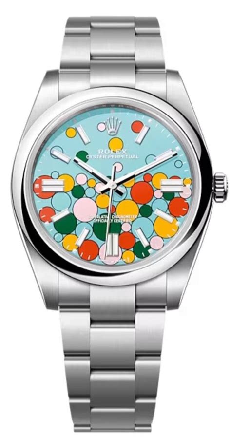 colorful rolex watch